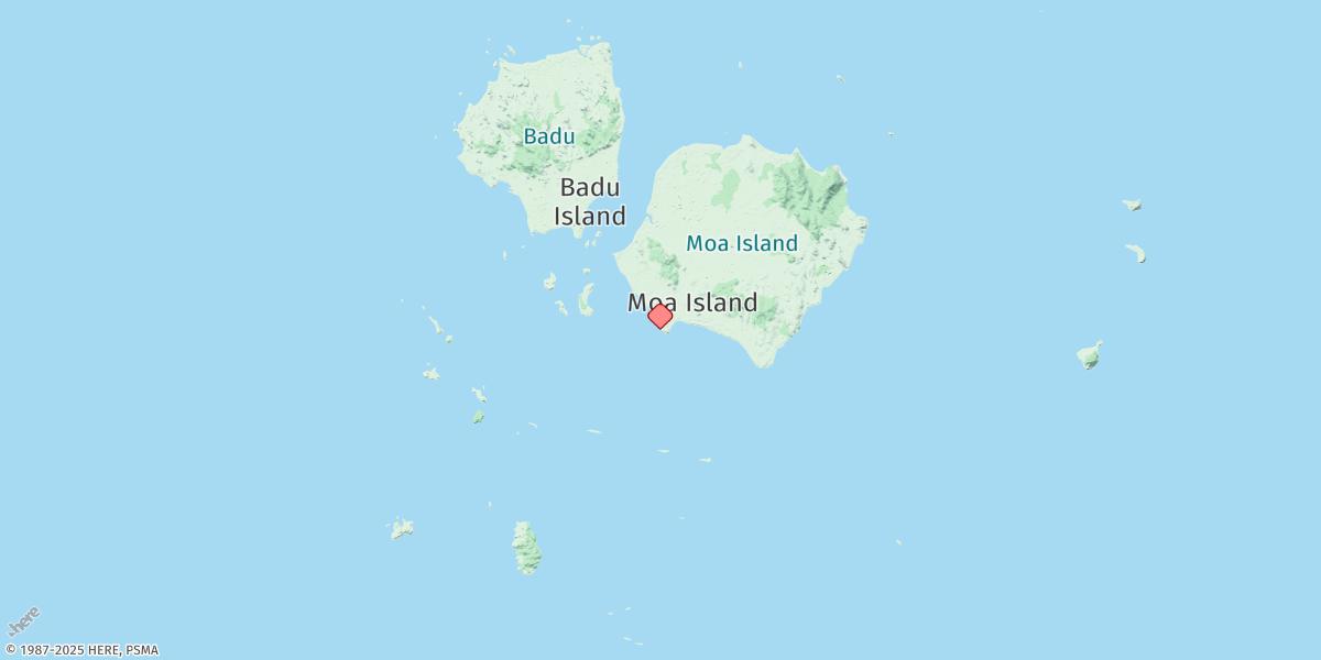 Map of Kubin (Moa Island)
