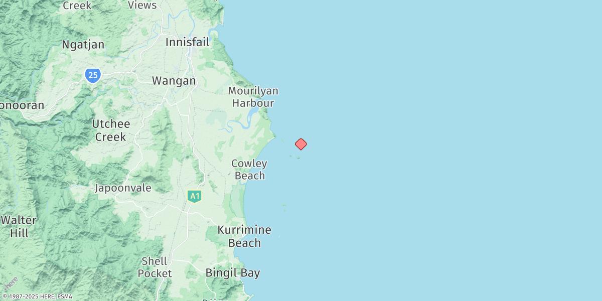 Map of North Barnard Island