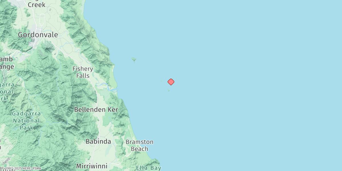 Map of Russell Island