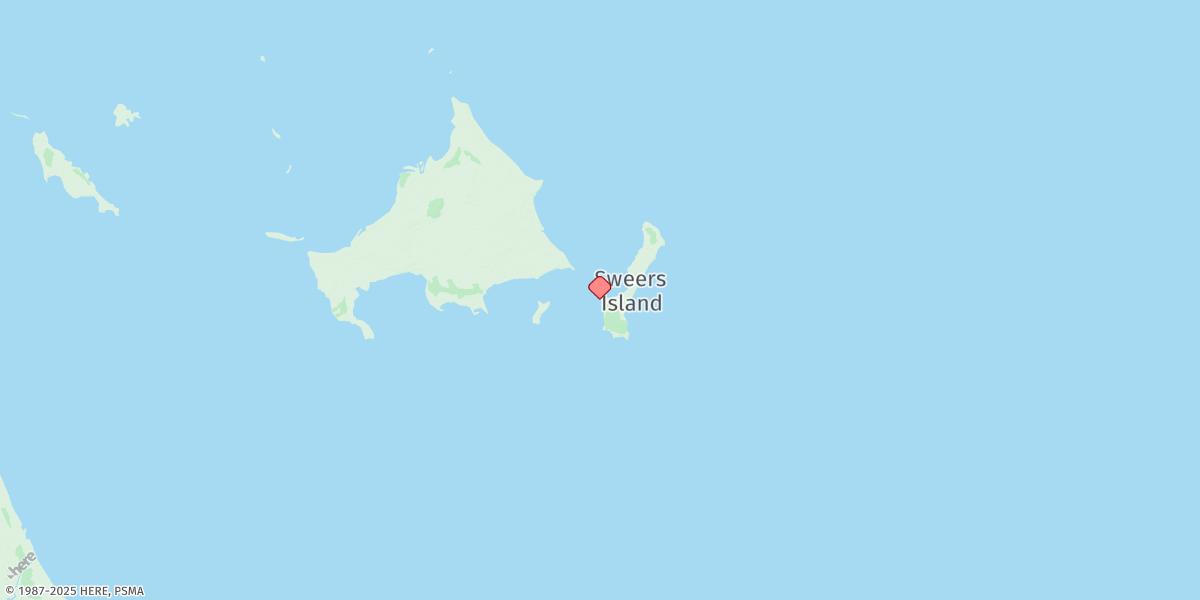 Map of Sweers Island