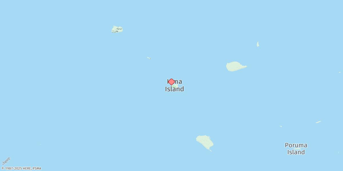 Map of Yam Island