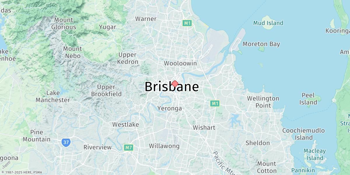 Map of Brisbane Port Office
