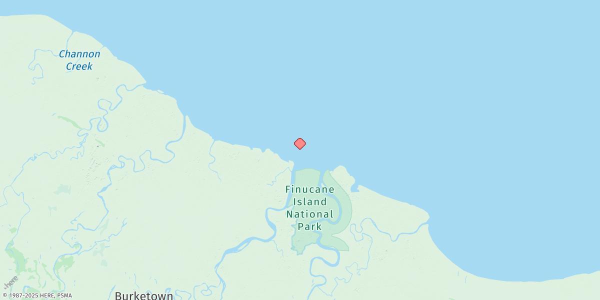 Map of Albert River Mouth
