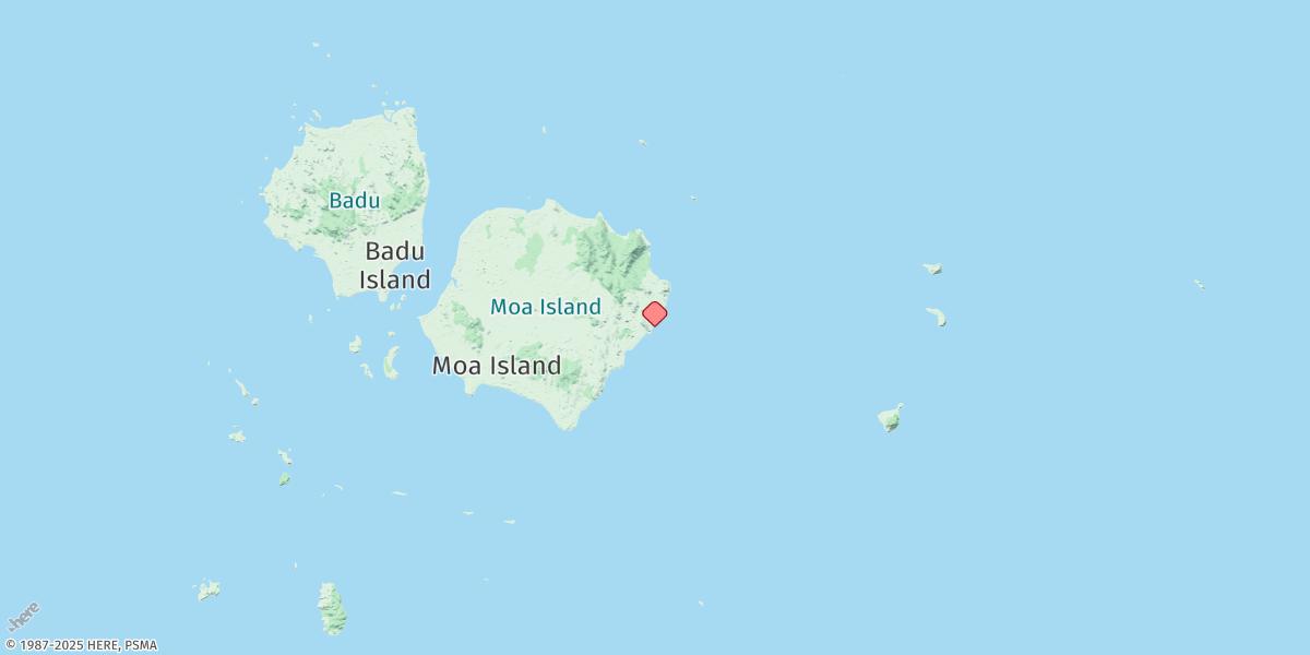 Map of St Pauls (Moa Island)