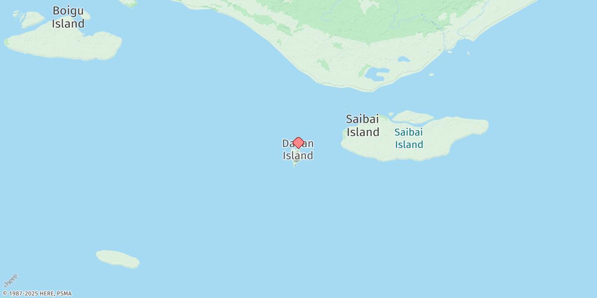 Map of Dauan Island