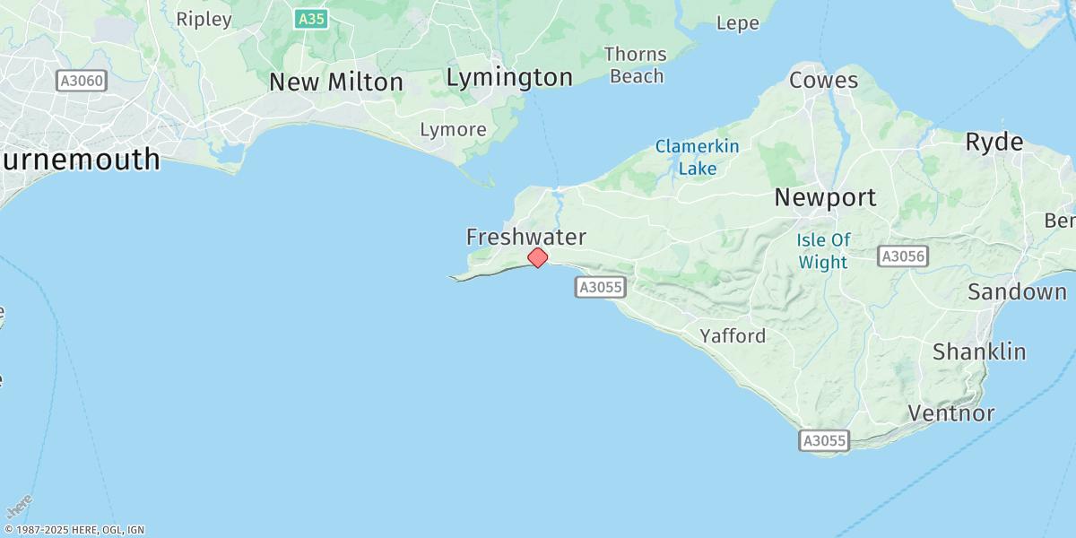 Map of Freshwater Bay