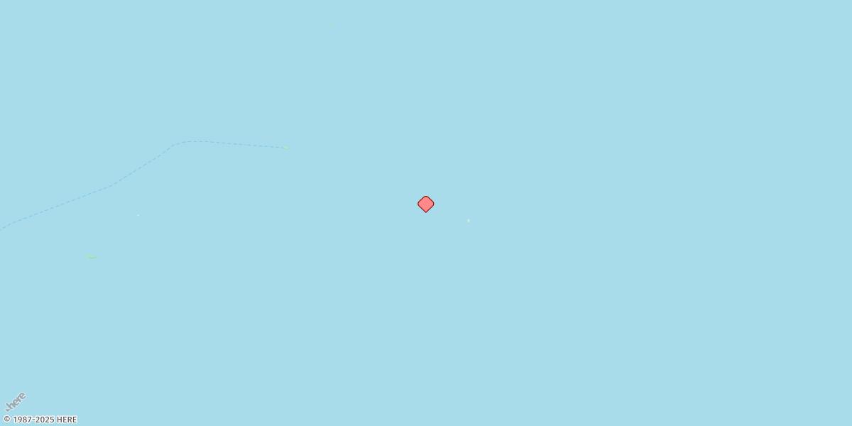 Map of One Tree Islet