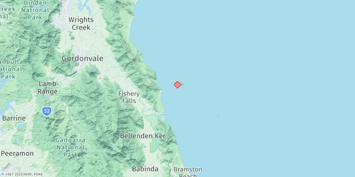 Map of High Island