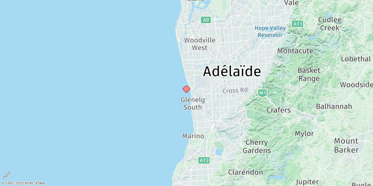 Map of Glenelg