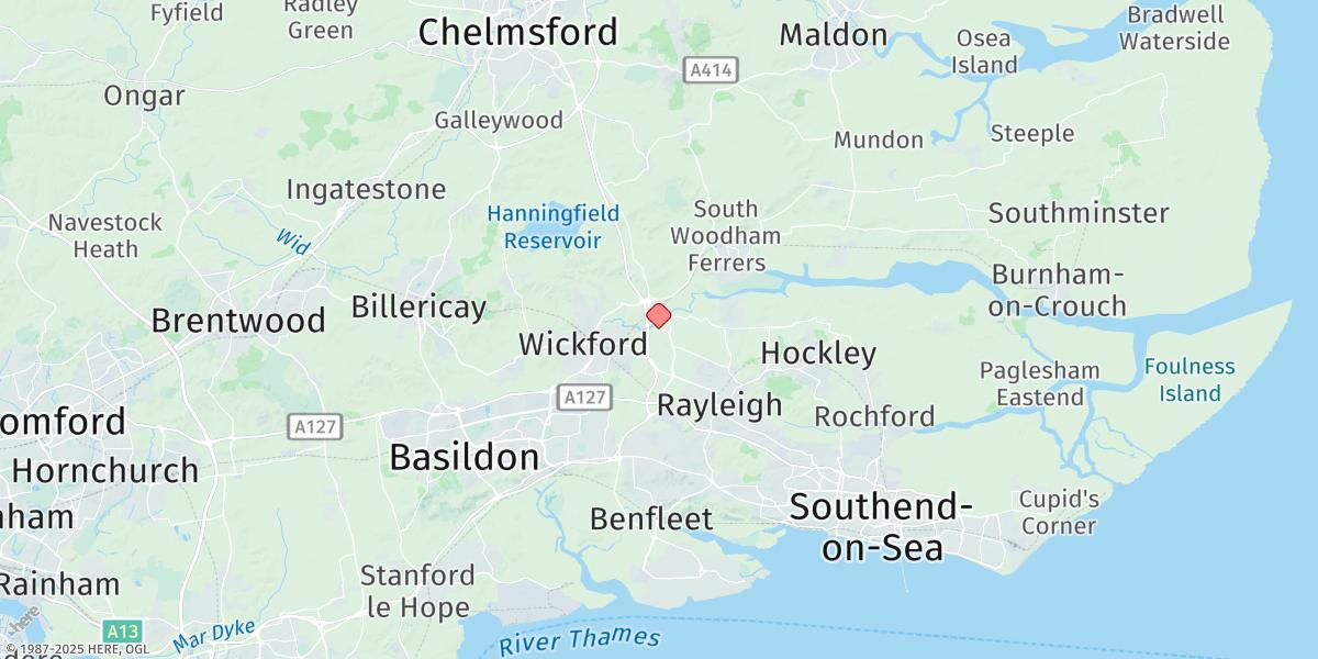 Map of Battlesbridge