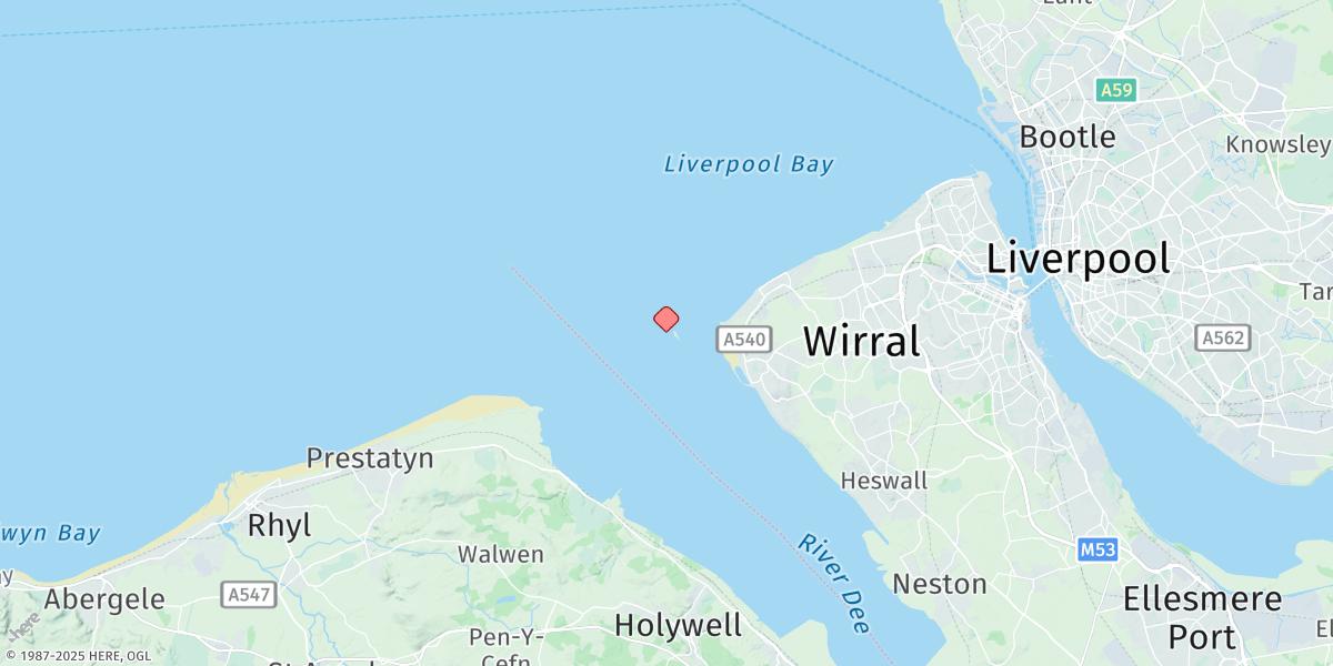 Map of Hilbre Island