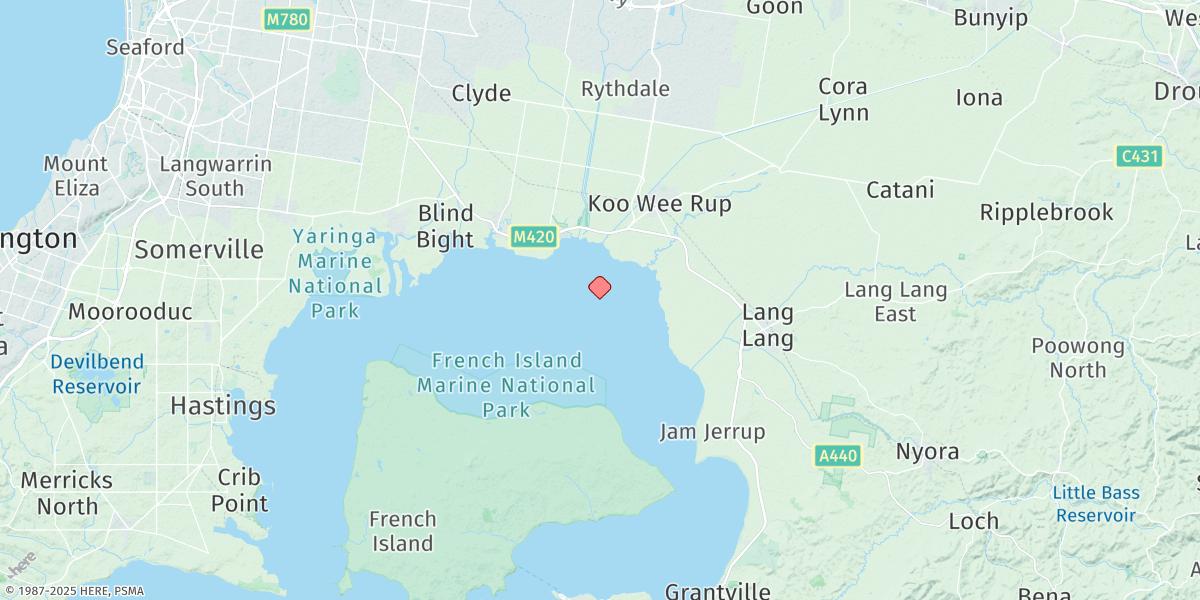 Map of Bouchier Channel