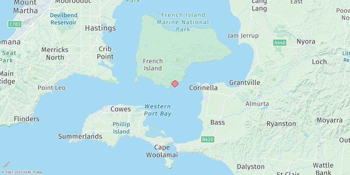 Map of Elizabeth Island