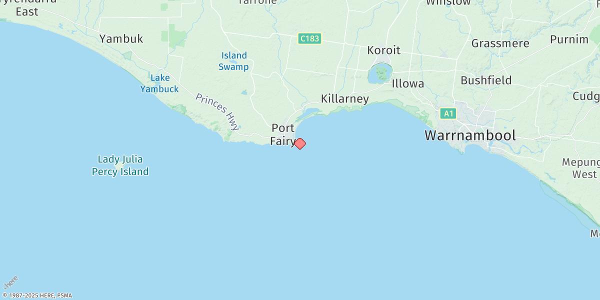 Map of Port Fairy
