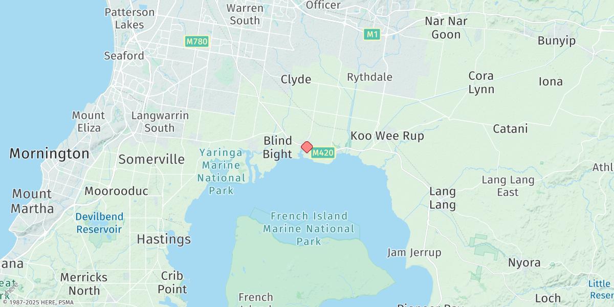 Map of Tooradin