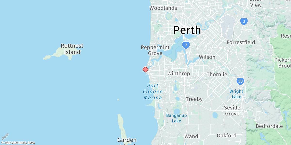 Map of Fremantle
