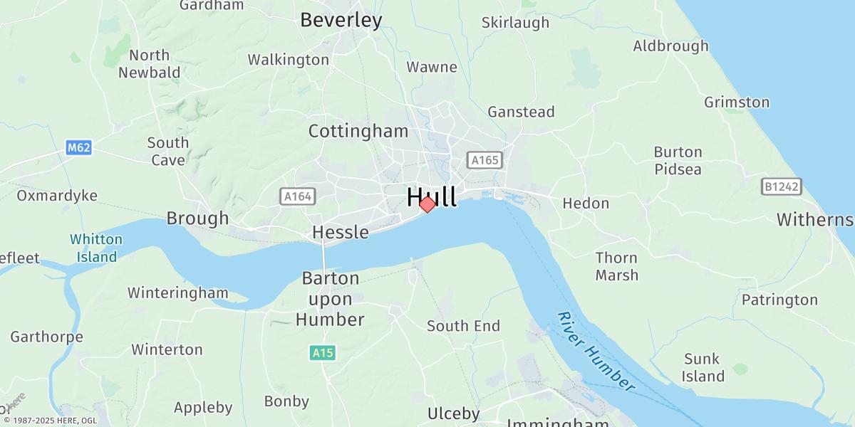Map of Hull (Albert Dock)