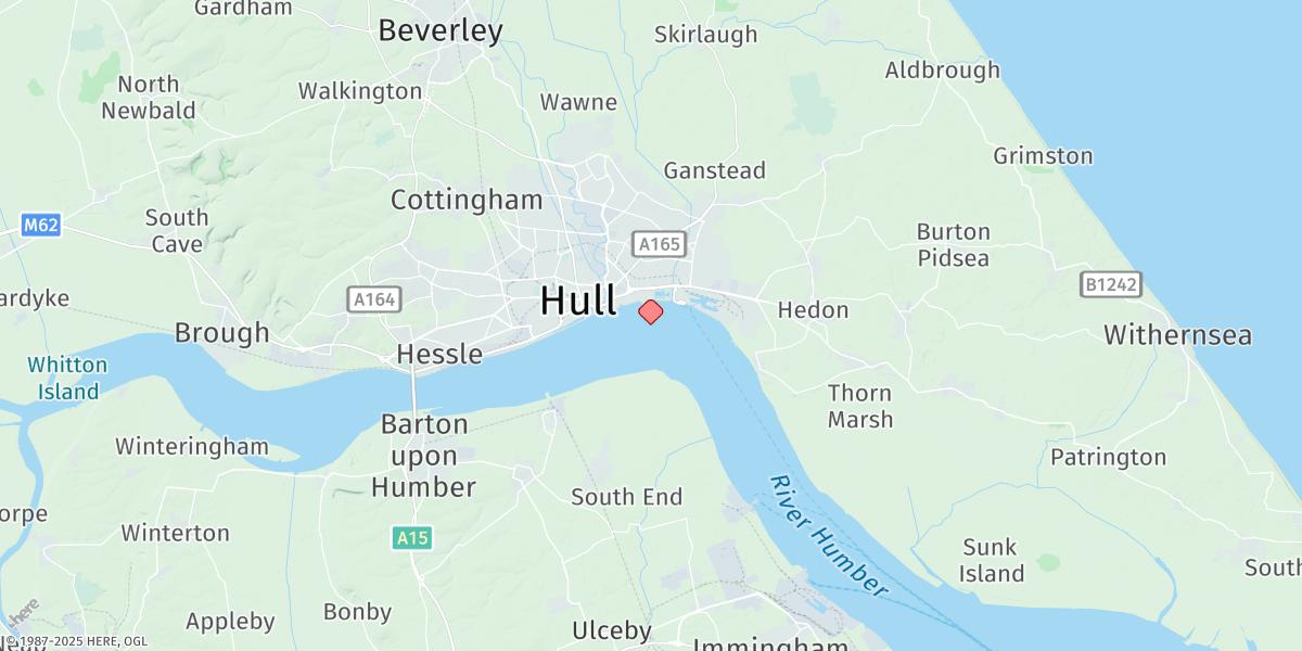 Map of Hull (Alexandra Dock)