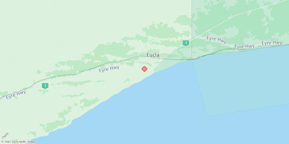Map of Eucla