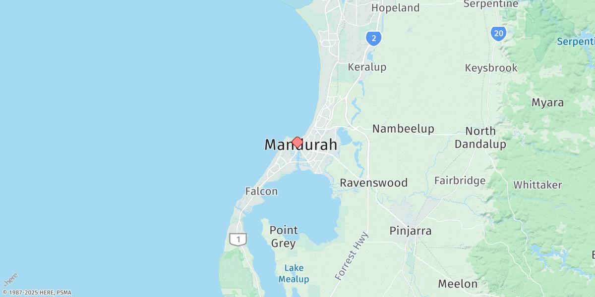 Map of Mandurah