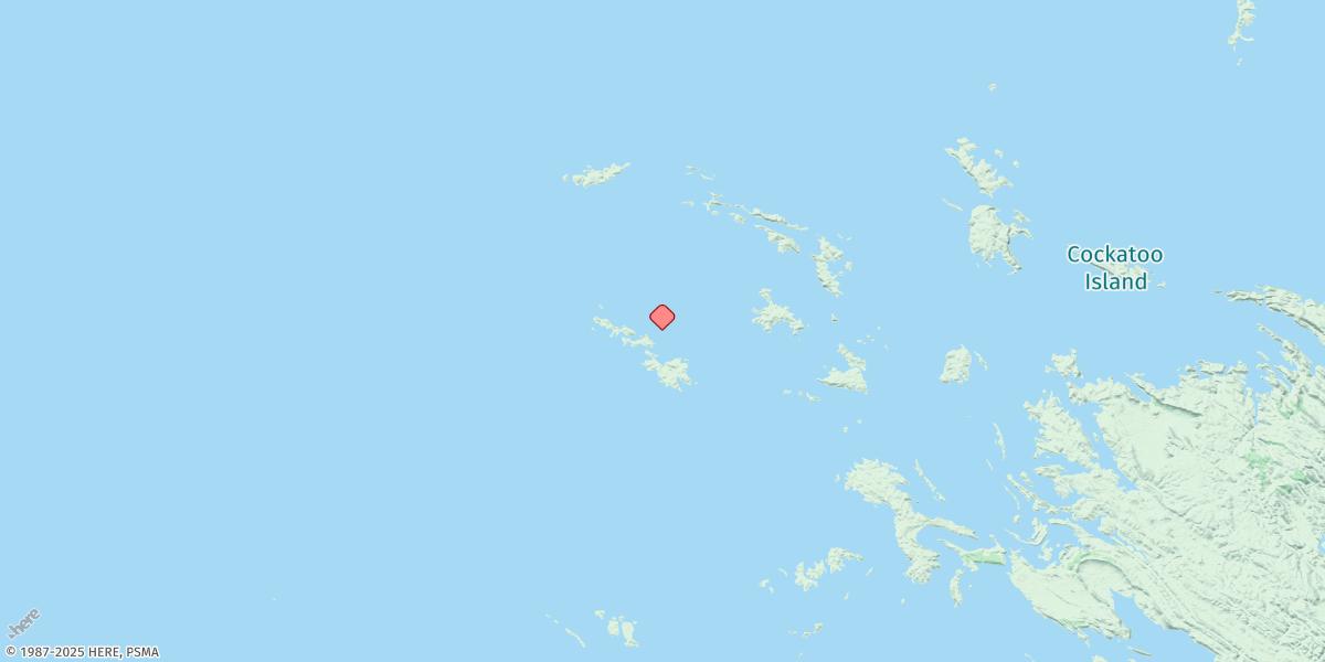 Map of Bedford Islands