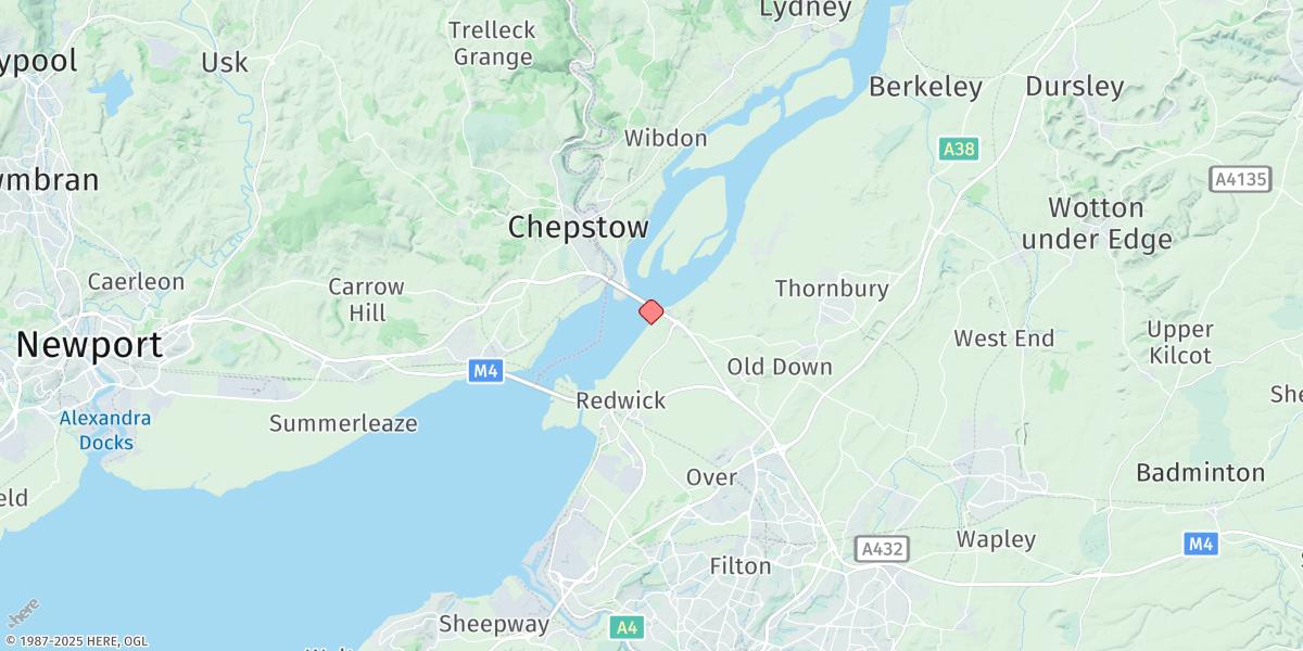 Map of Beachley (Aust)