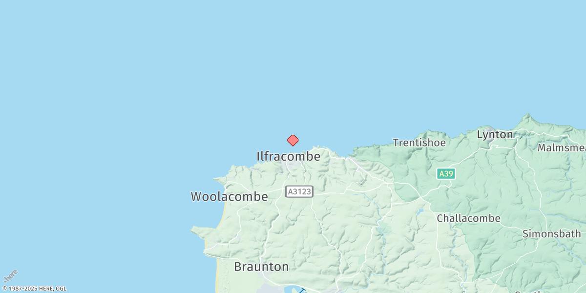 Map of Ilfracombe