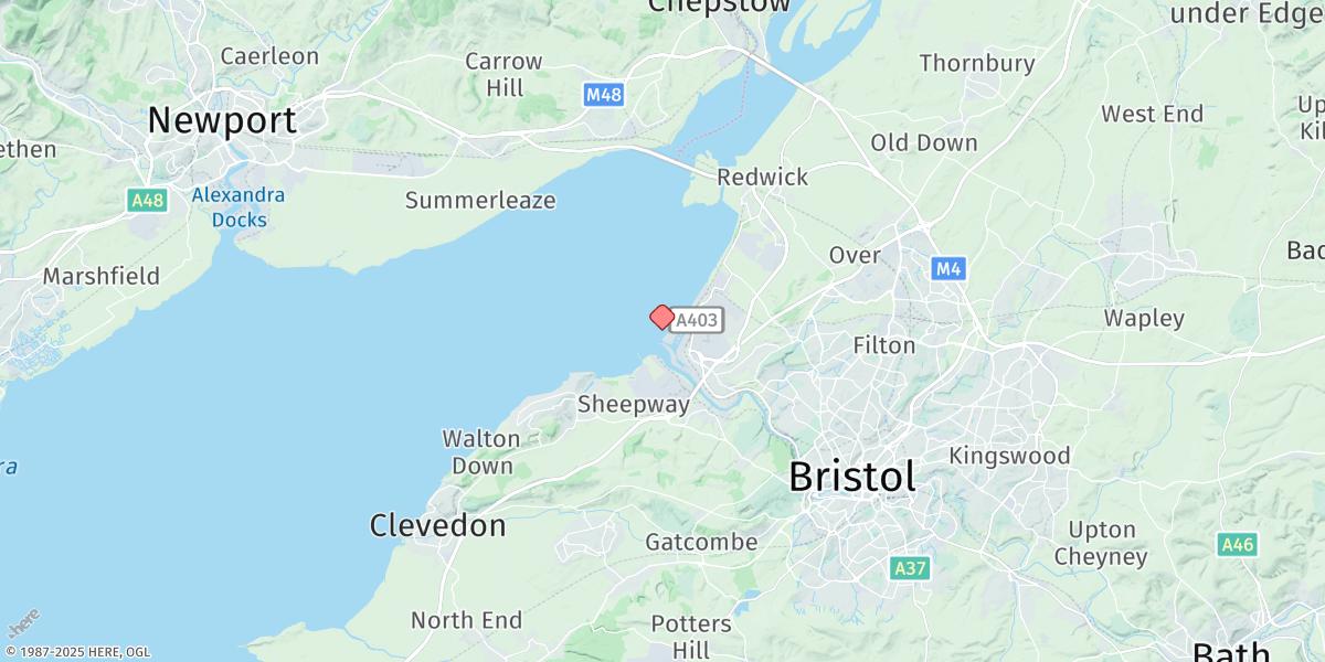 Map of Avonmouth