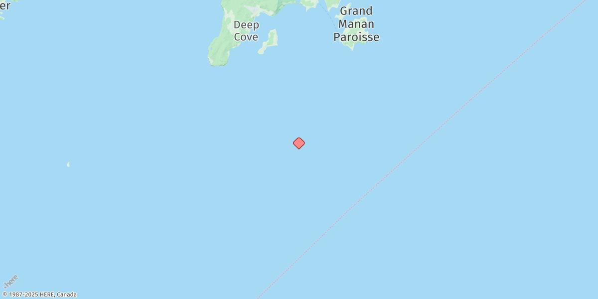 Map of Gannet Rock
