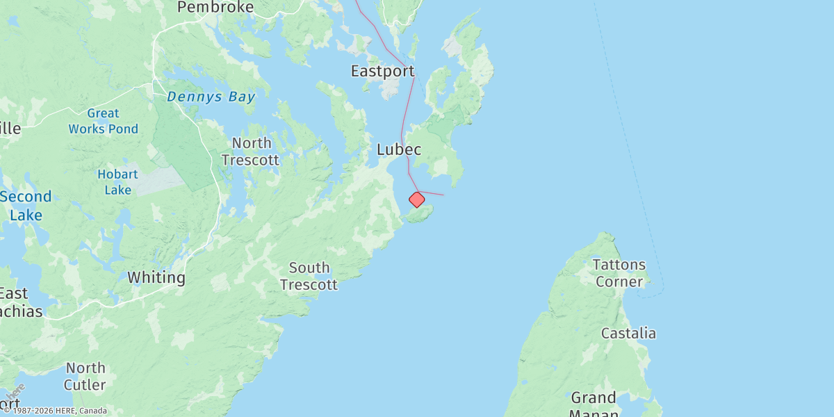 Map of West Quoddy Head