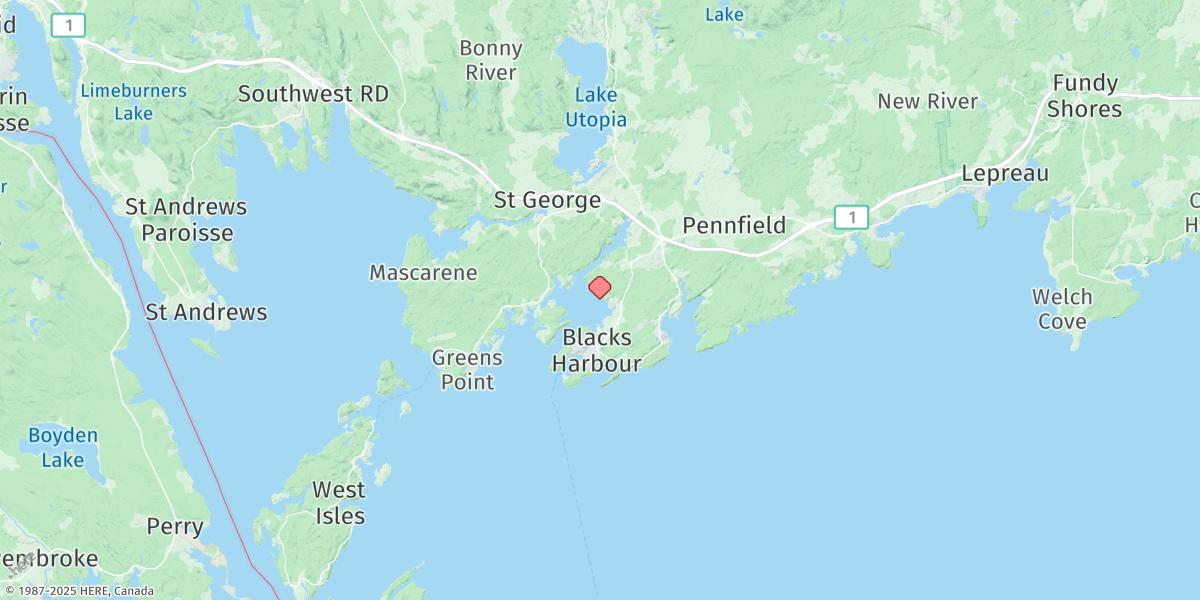 Map of Letang Harbour