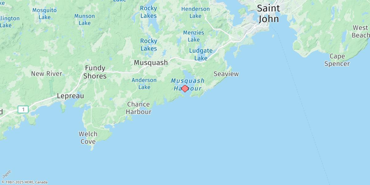 Map of Musquash Harbour