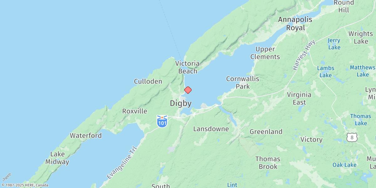 Map of DIGBY