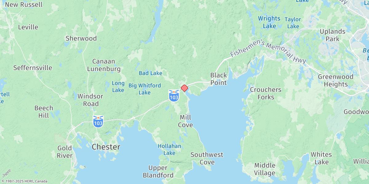 Map of HUBBARDS