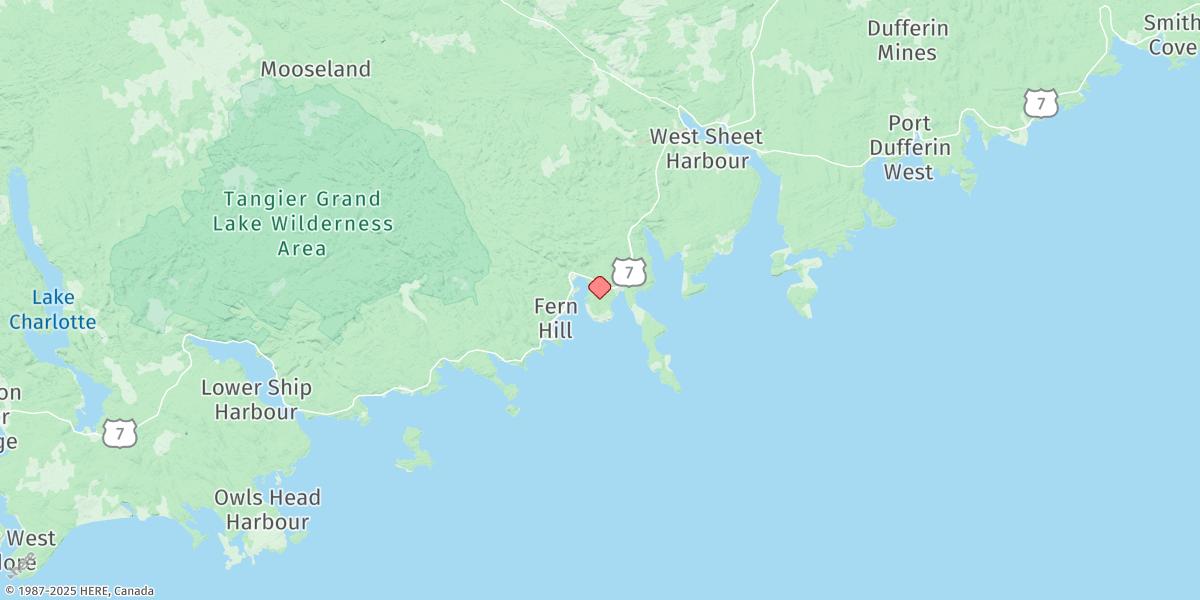 Map of TOMLEE BAY