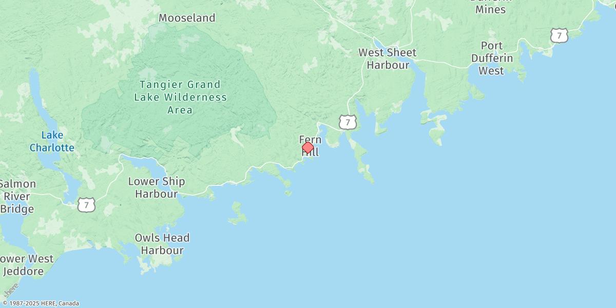 Map of SPRY HARBOUR
