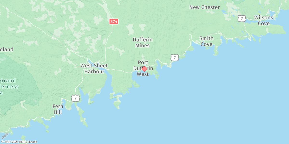 Map of PORT DUFFERIN