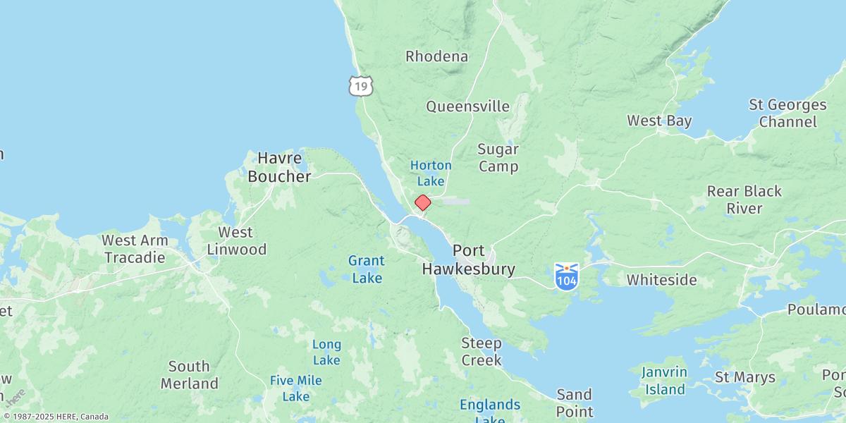 Map of PORT HASTINGS