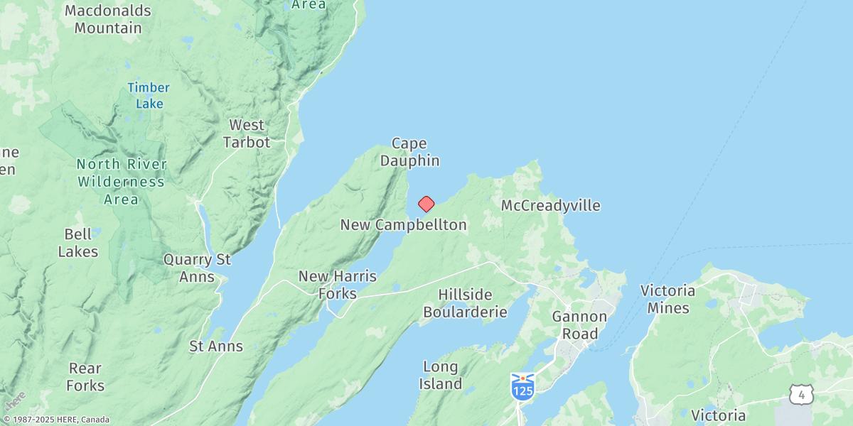 Map of BLACK ROCK POINT