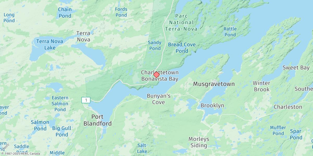Map of CHARLOTTETOWN