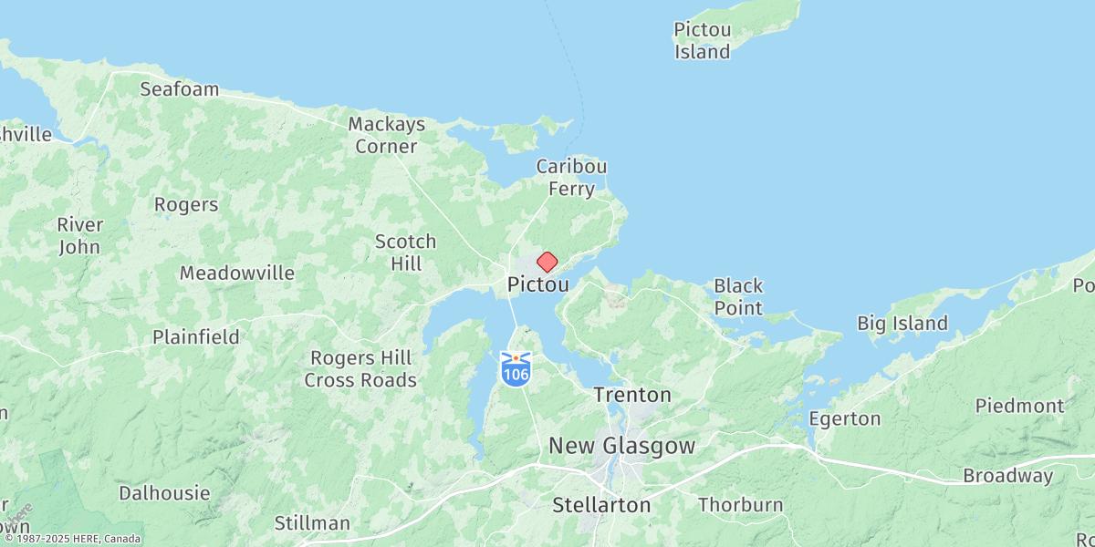 Map of PICTOU