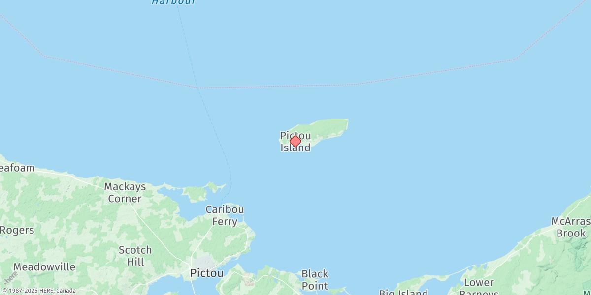 Map of PICTOU ISLAND