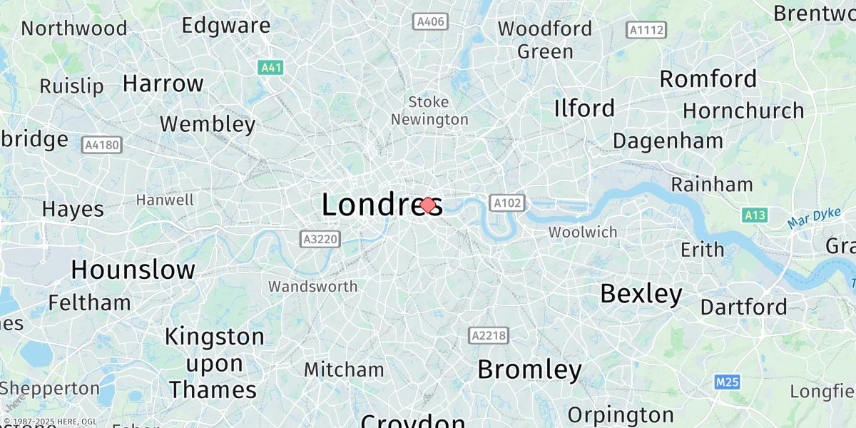 Map of London Bridge (Tower Pier)