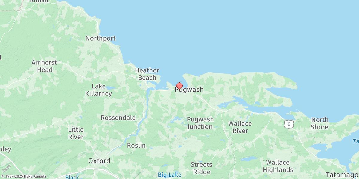 Map of PUGWASH