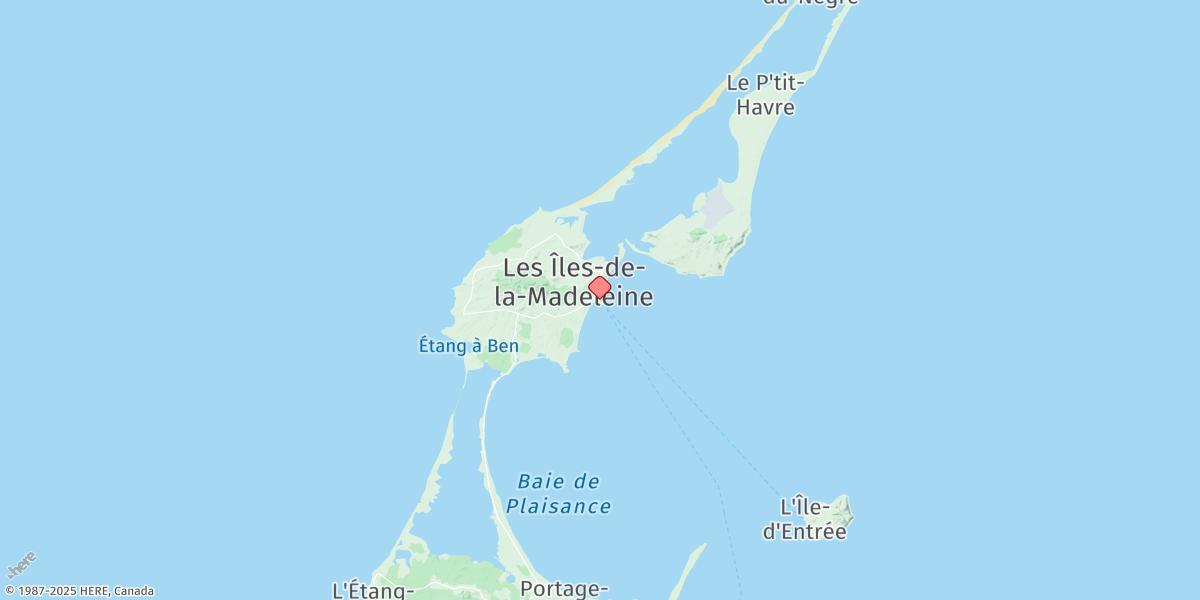 Map of Cap-aux-Meules