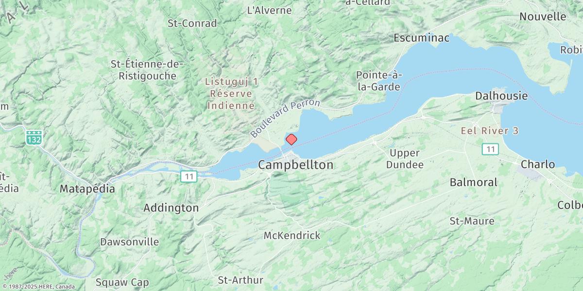 Map of CAMPBELLTON
