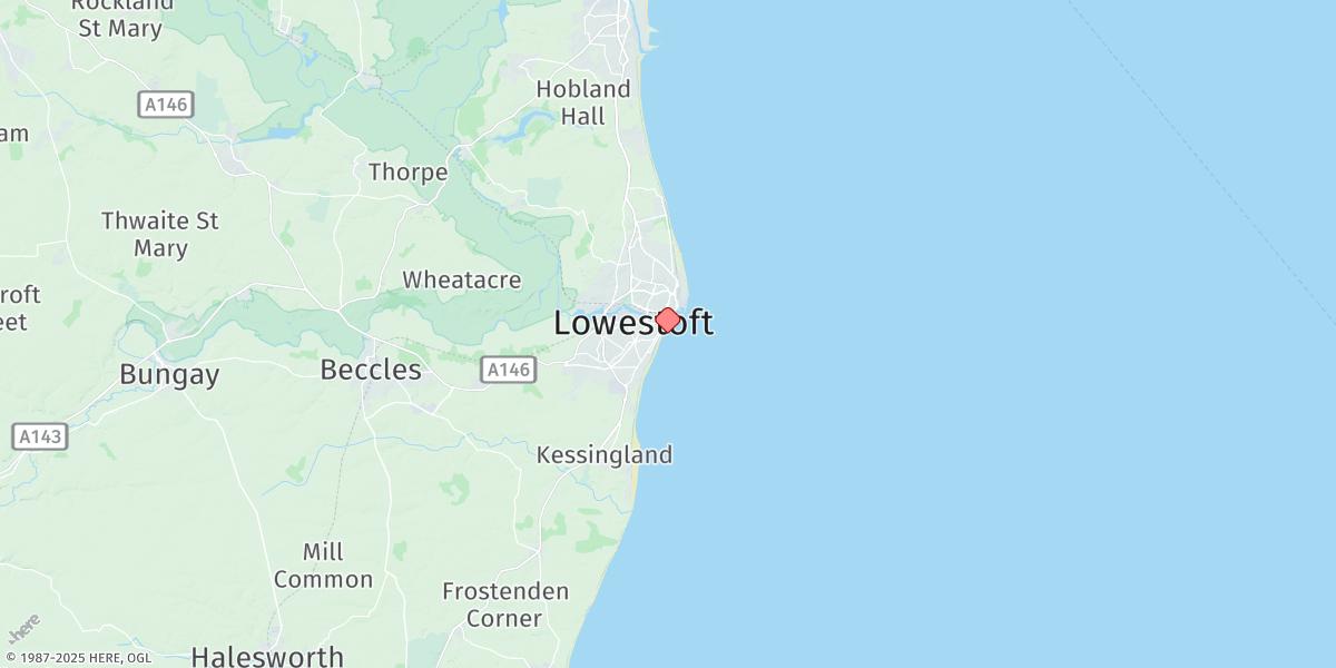Map of Lowersoft