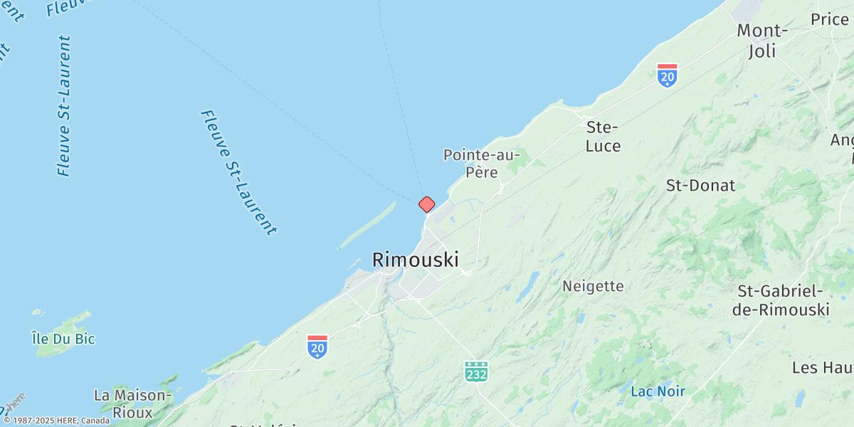 Map of Rimouski