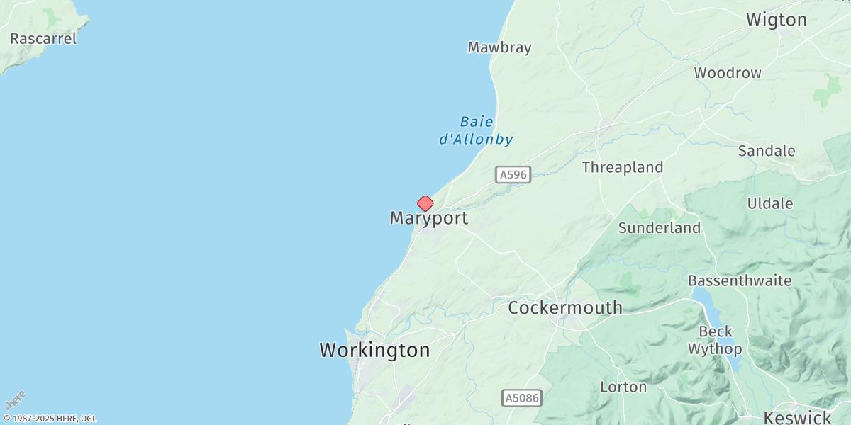 Map of Maryport