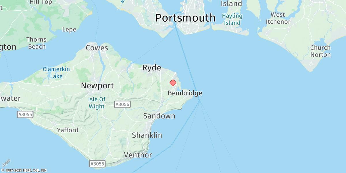 Map of Bembridge Harbour